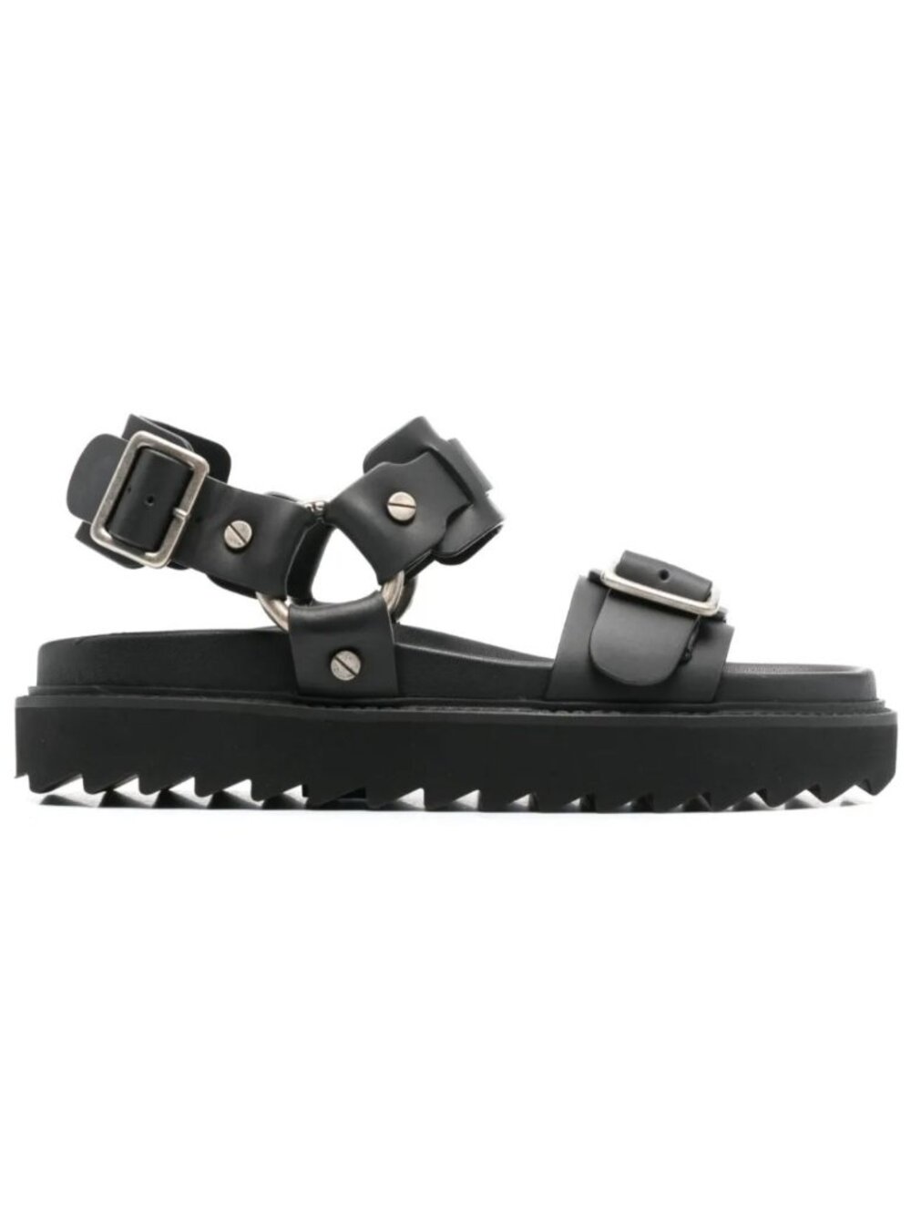 ACNE STUDIOS Balius sandals buckle-fastening leather black size 36 6